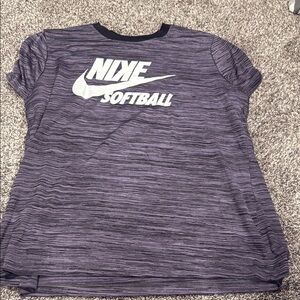 Nike Softball Heathered Purple Tee